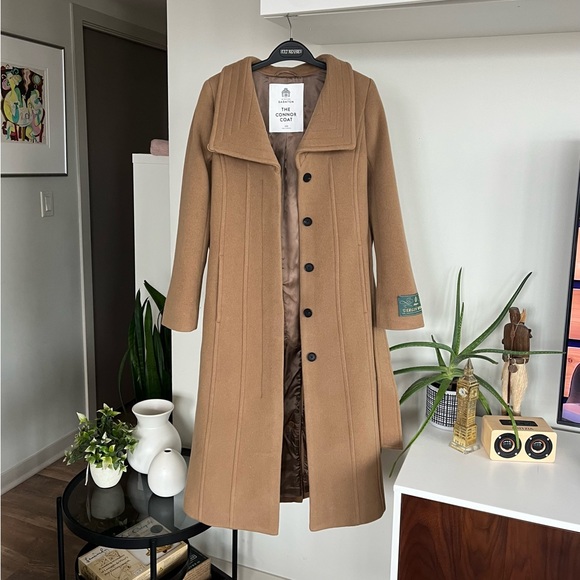 New 2XS Aritzia Babaton The Connor Wool Tailored Winter Coat Long Winter Elegant - Picture 9 of 16